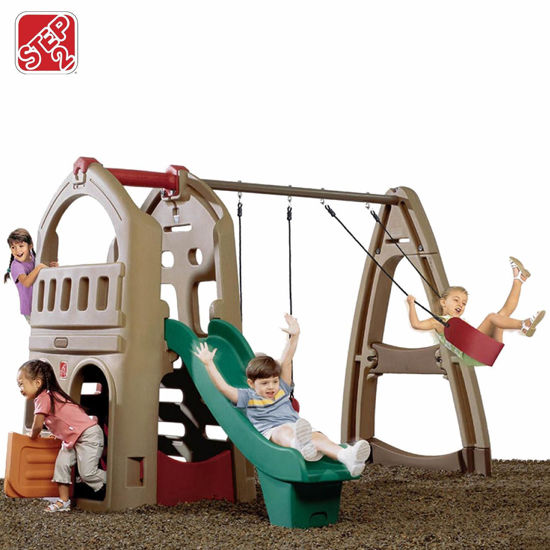 Picture of Natural Playful Playhouse Climber & Swing Extension