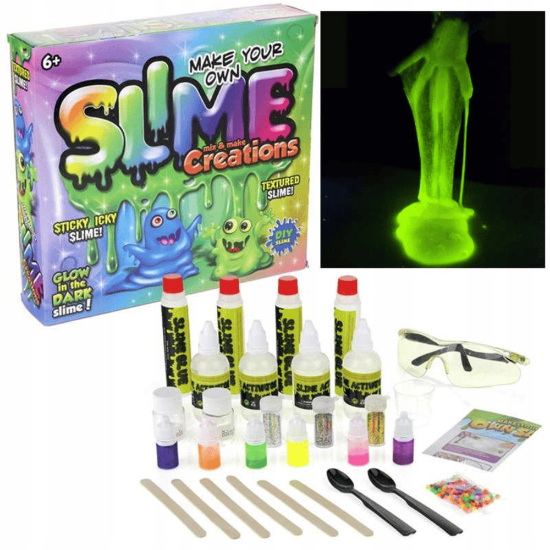 Toy. Slime Creative Kit Glowing Slime Factory Reactor 10in1 Accessories