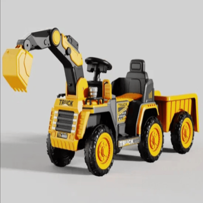 Picture of Electric bulldozer with trolley