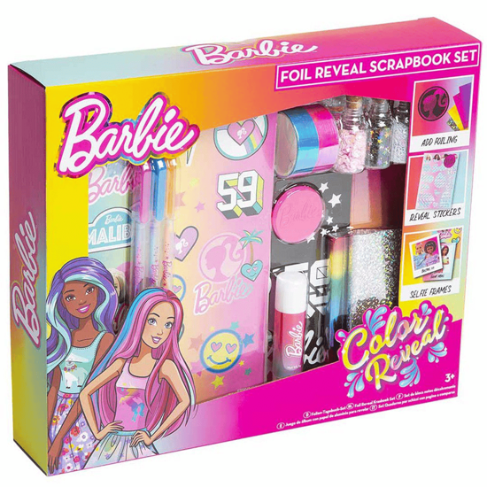 Picture of Barbie Colour Reveal Foil Reveal Scrapbook Set