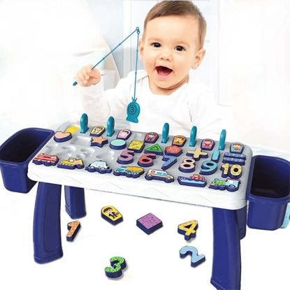 Picture of Educational magnetic fishing table for kids