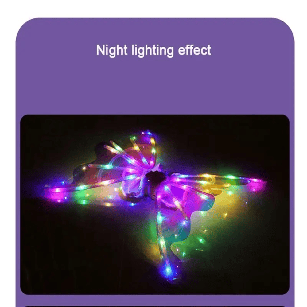 Toy. Illuminated electric wings