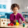 Picture of Wooden shapes sorting cube