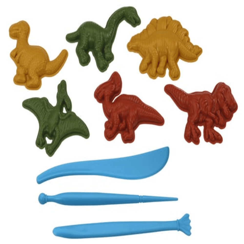 Toy. Magic sand dinosaur templates