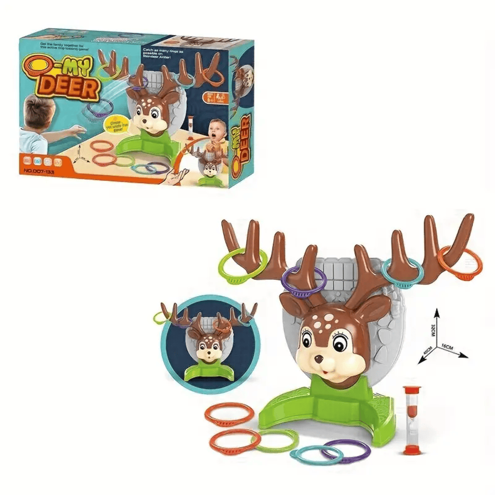 Toy. Interactive Deer Ring Toss Game