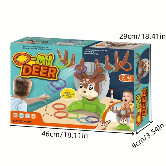 Toy. Interactive Deer Ring Toss Game
