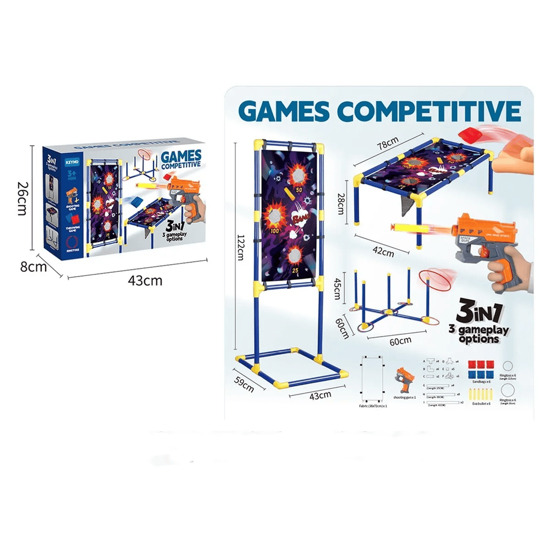 Picture of Fun 3-in-1 Cornhole Game Set for Kids