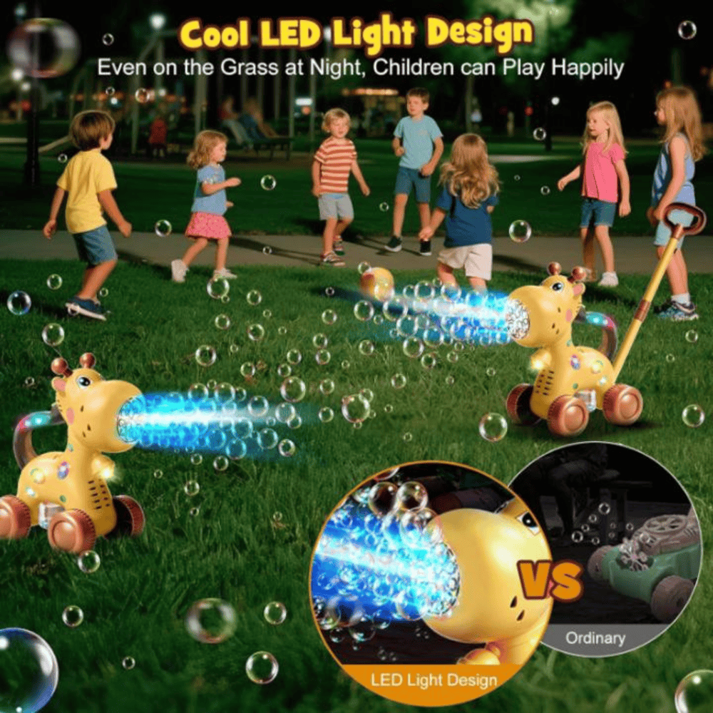Toy. Giraffe bubble machine