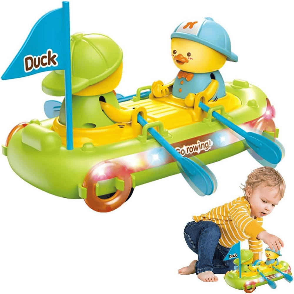Toy. Duck rowing boat