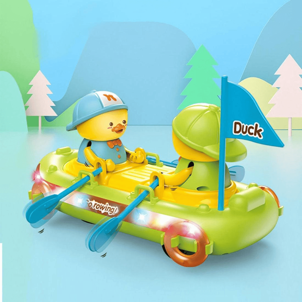 Toy. Duck rowing boat