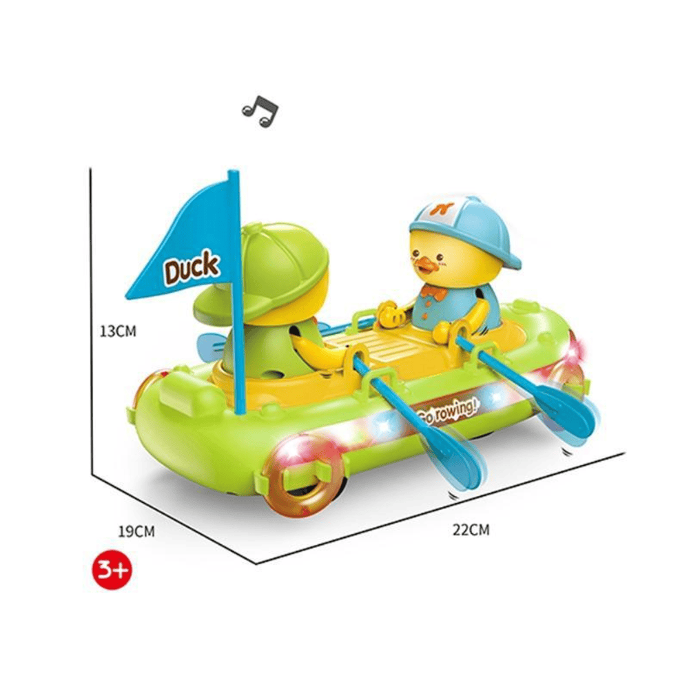 Toy. Duck rowing boat