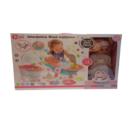 Picture of A doll with a bathtub