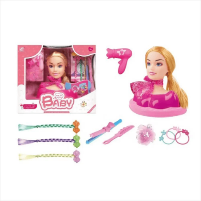 Picture of A doll with hair accessories