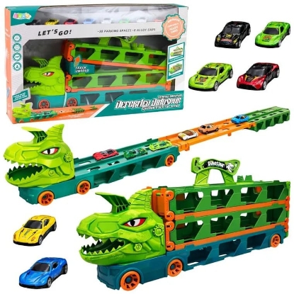Picture of Dinosaur truck with a track for carrying cars